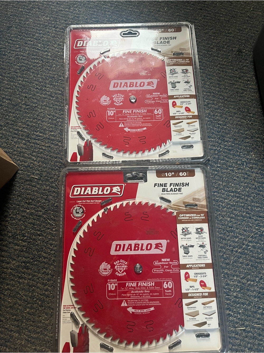 Diablo saw blades ( 2 packs)